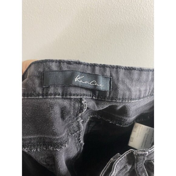 Kancan Mid Rise Skinny Jeans Size 3/25 Dark Wash Black Stretch Denim - Picture 7 of 8